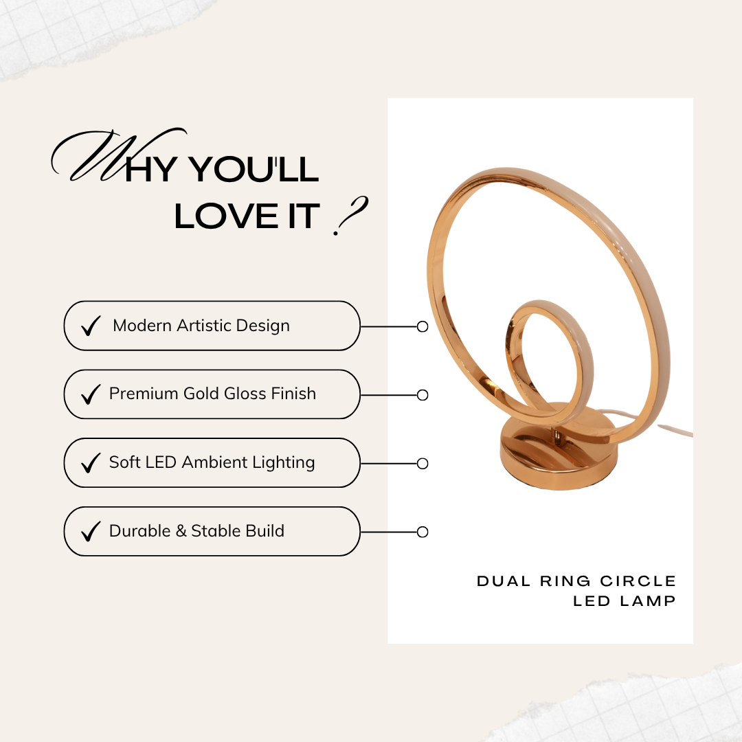 Dual Ring Circle Lamp