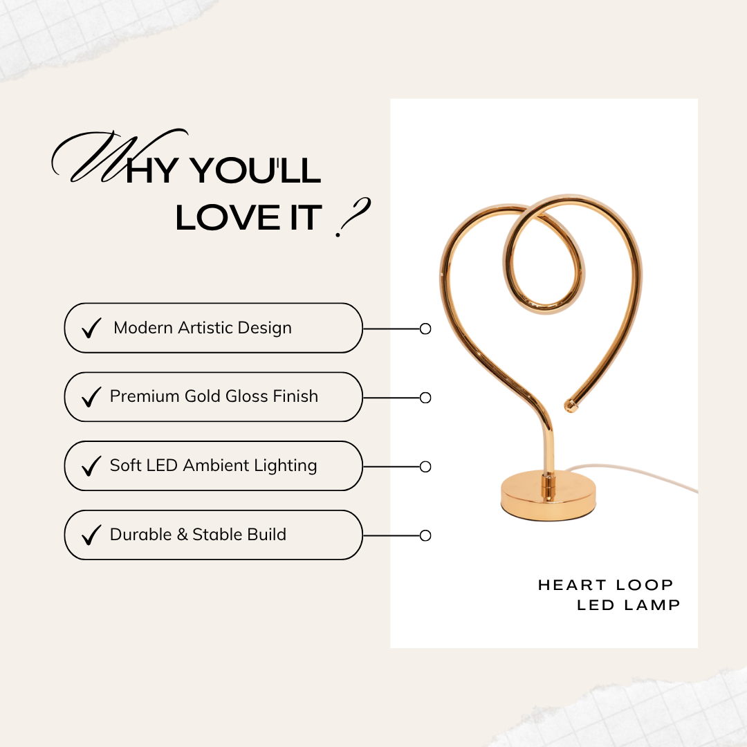 Heart Loop LED Lamp