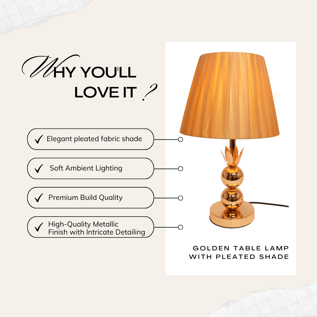 Golden Table Lamp