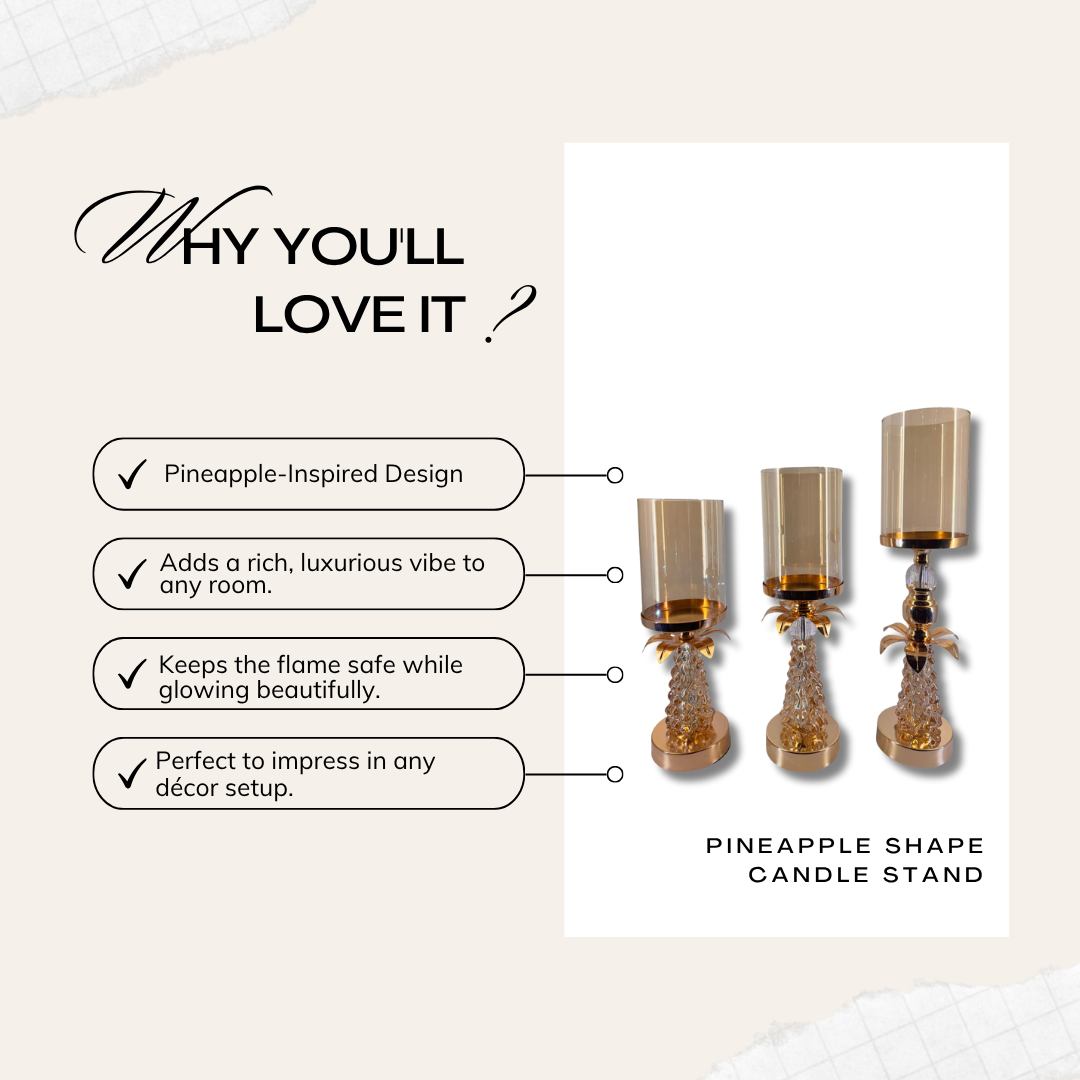 Pineapple shape Candle stand