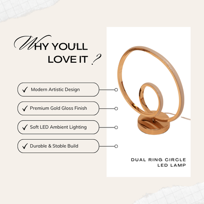 Dual Ring Circle Lamp