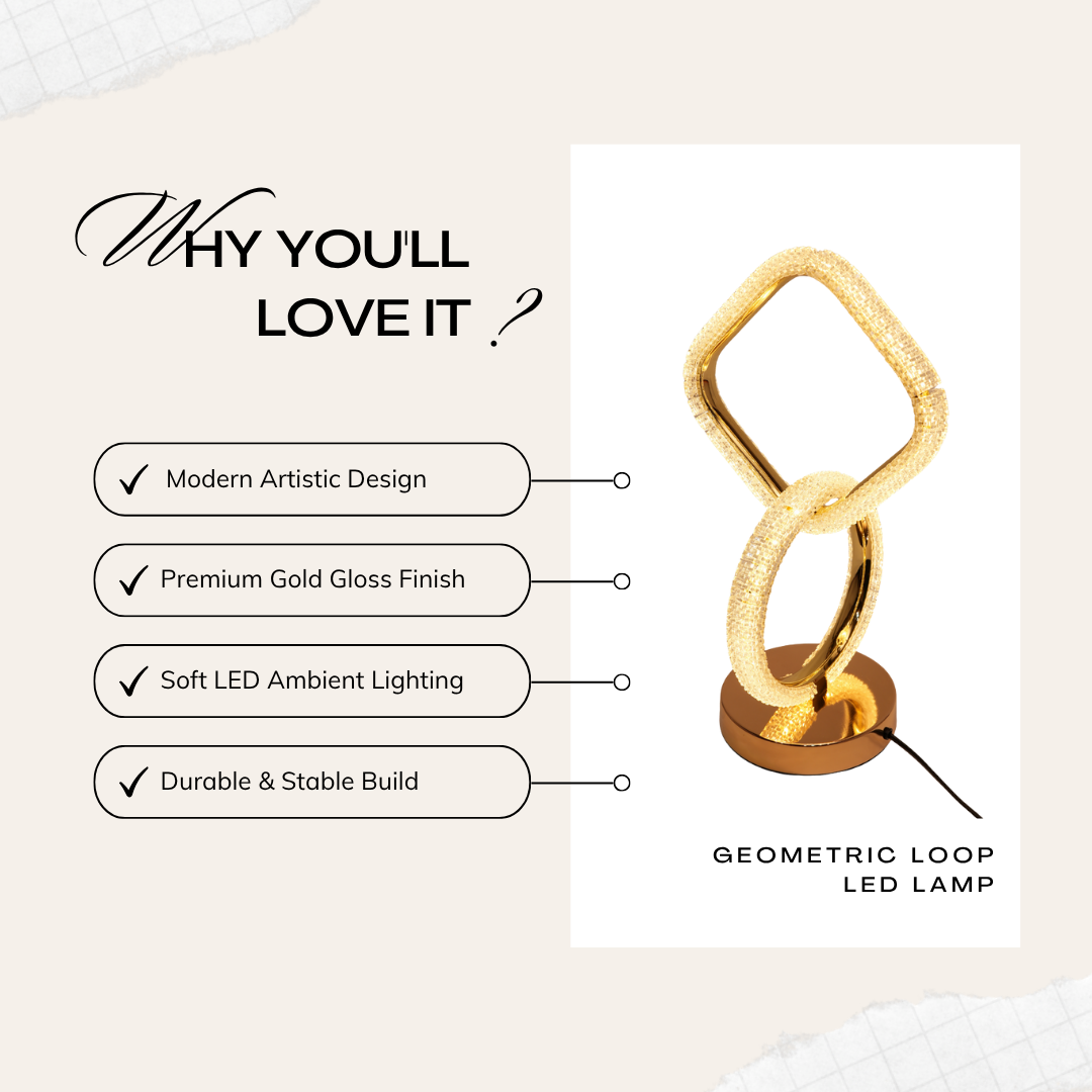 Geometric Loop LED Lamp