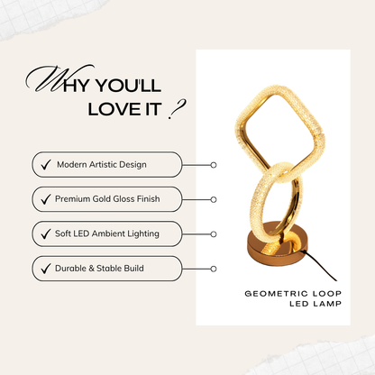 Geometric Loop LED Lamp