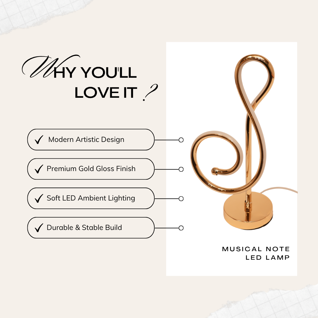 Musical Note LED Lamp