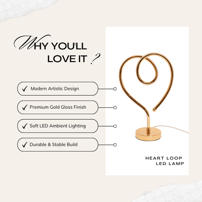 Heart Loop LED Lamp