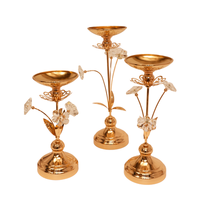 Crystal Bloom Decor Set of 3