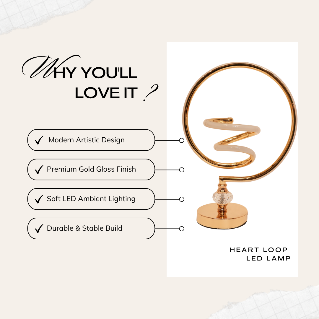 Spiral Loop LED Lamp
