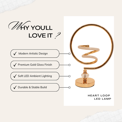 Spiral Loop LED Lamp