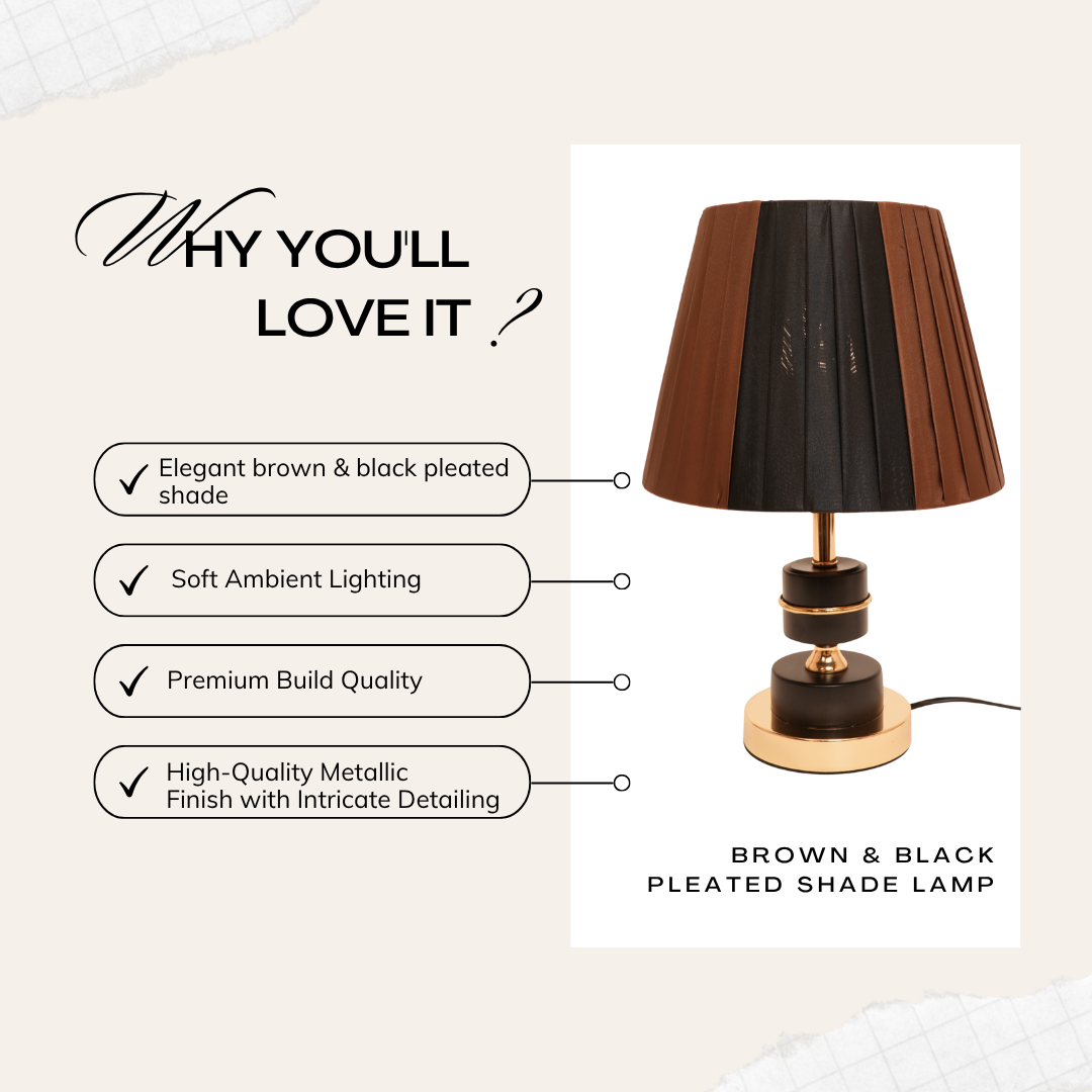 Brown & black lamp