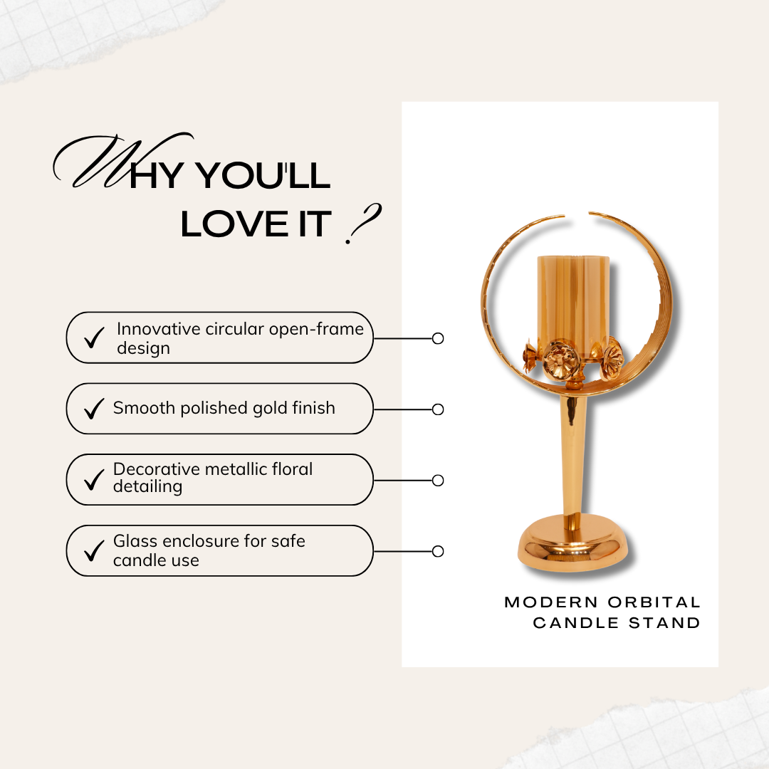 Modern Orbital Candle stand