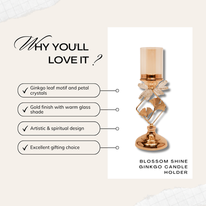 Blossom Shine Ginkgo Candle Holder