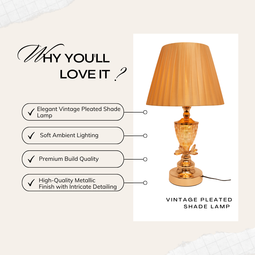 Vintage Pleated Lamp