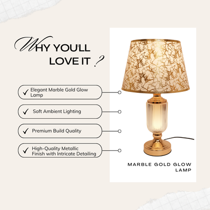 Marble Gold Glow Lamp