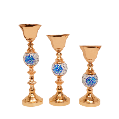 Royal Mosaic Decorative Stand - Set of 3