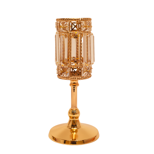 Crystal Barrel Pedestal Candle Stand