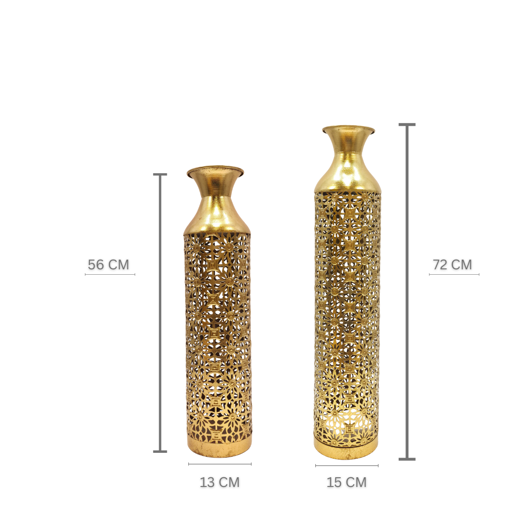 The Obsidian-Gold Contour Vase