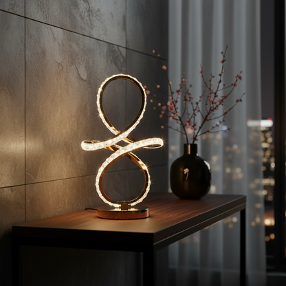 Crystal Infinity Twist Lamp