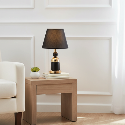 Modern Gold & Black Decorative Table Lamp