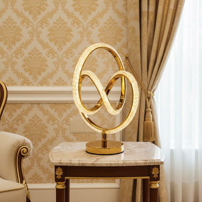 Infinity Oval Crystal Lamp