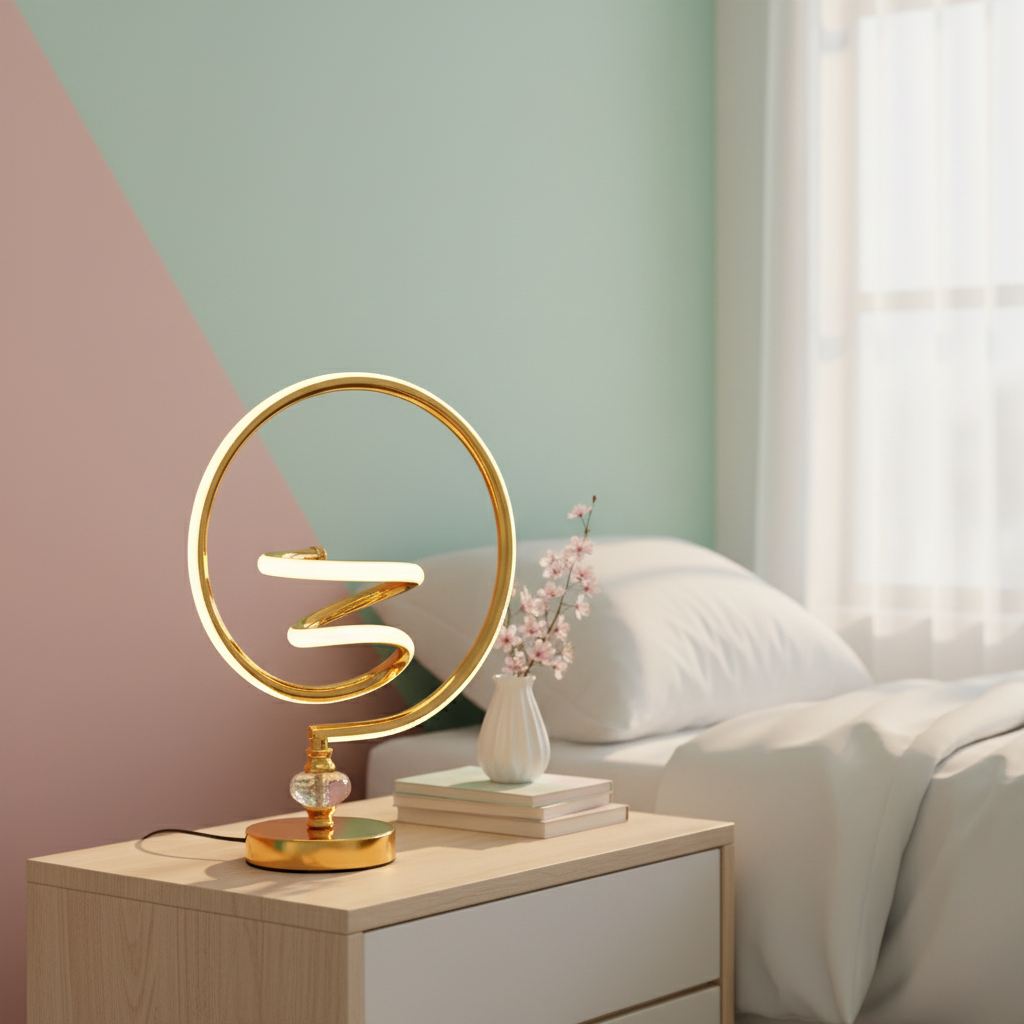 Spiral Loop LED Lamp