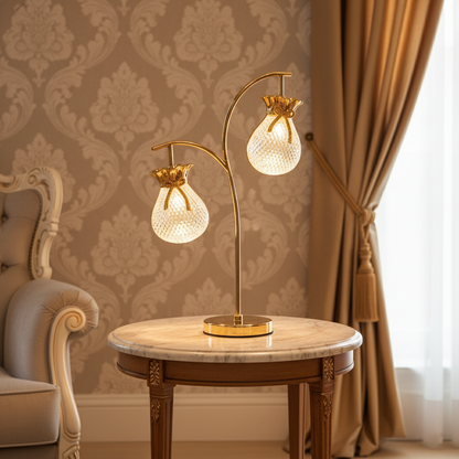 Double Crystal Globe Lamp