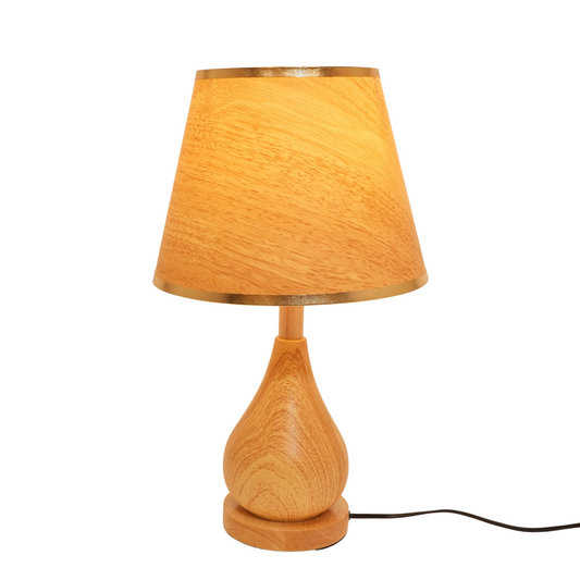 Wooden Teardrop Lamp
