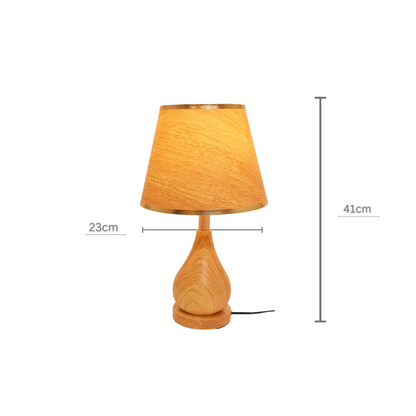 Wooden Teardrop Lamp