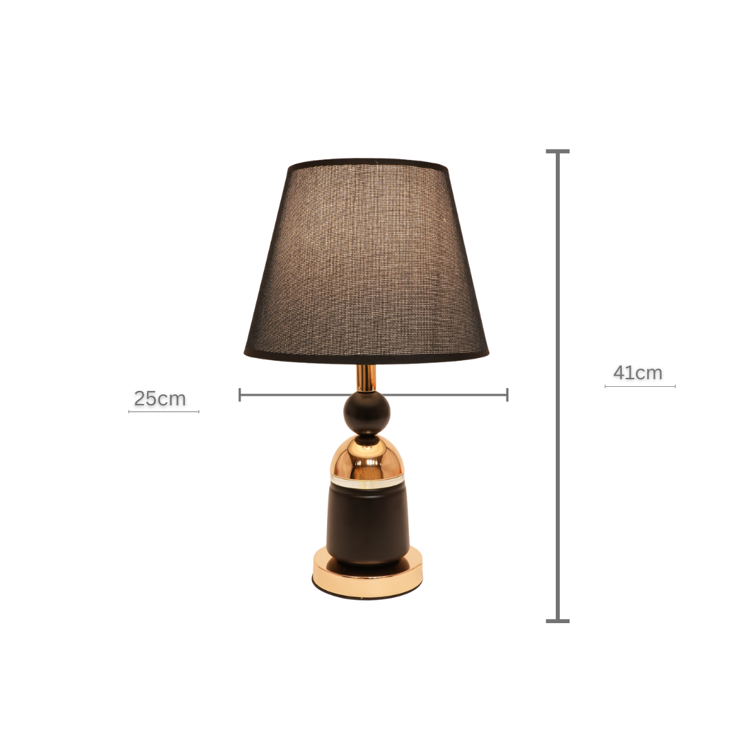 Modern Gold & Black Decorative Table Lamp