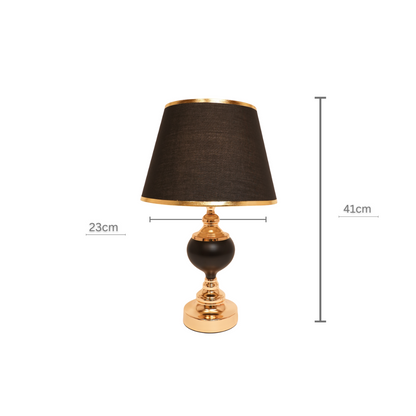 Black & Gold Royal Luxe Lamp