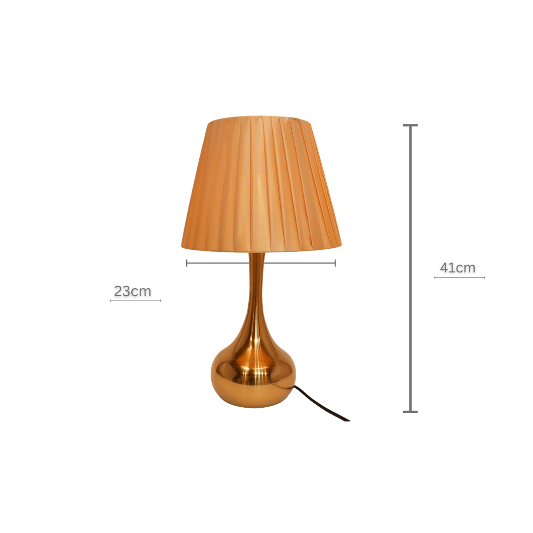 Golden Tear-Drop Table Lamp