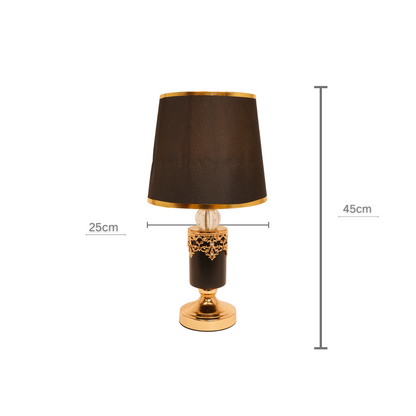 Royal Black & Gold Designer Table Lamp