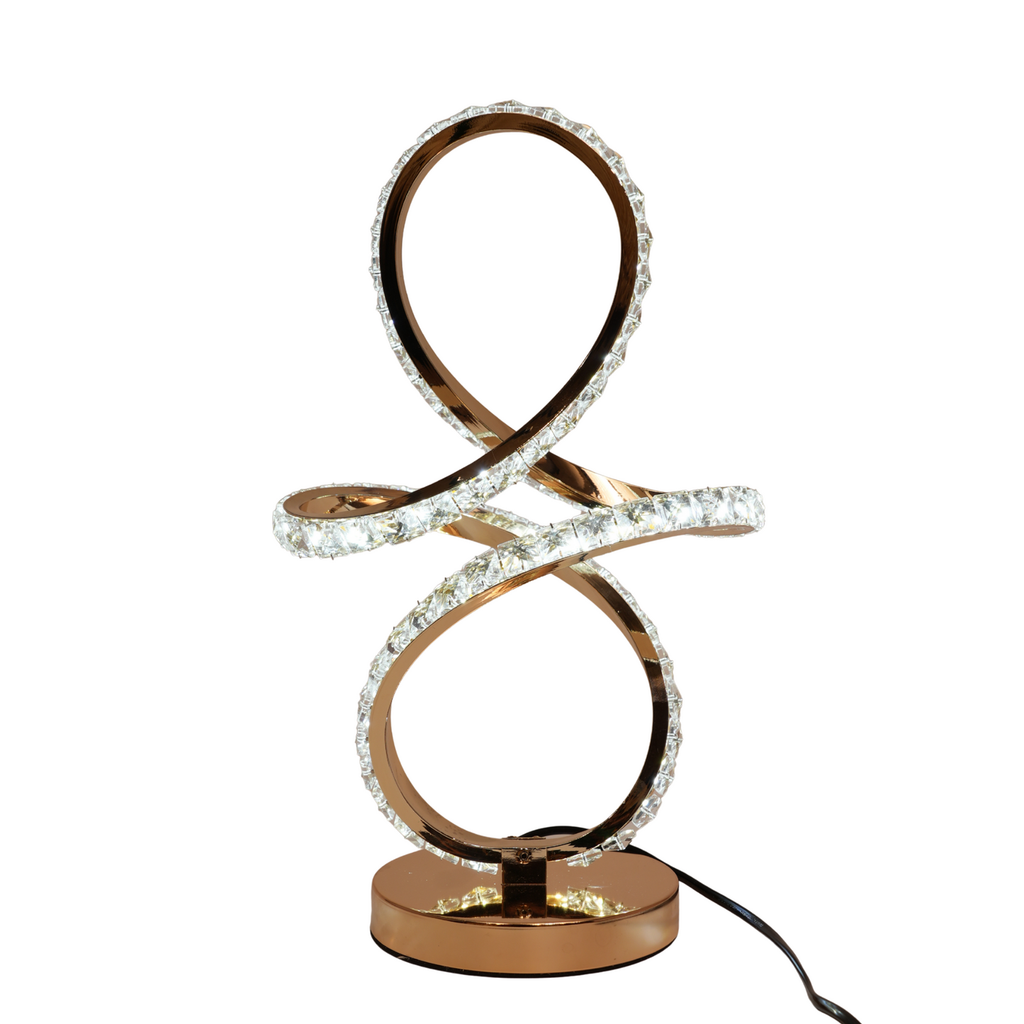 Crystal Infinity Twist Lamp