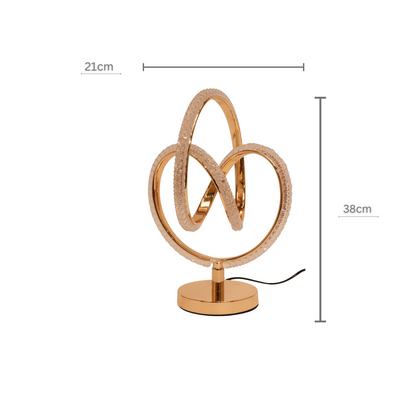 Infinity Oval Crystal Lamp