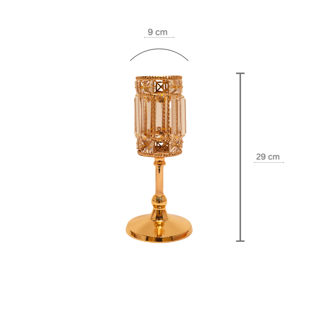 Crystal Barrel Pedestal Candle Stand