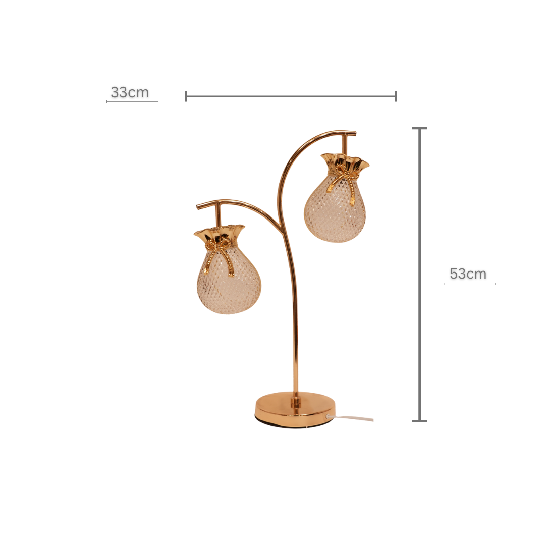 Double Crystal Globe Lamp