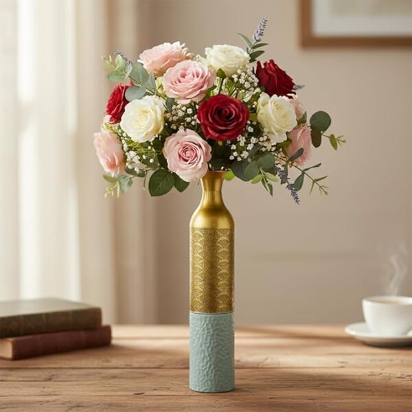 Handcrafted Metal Vases Set