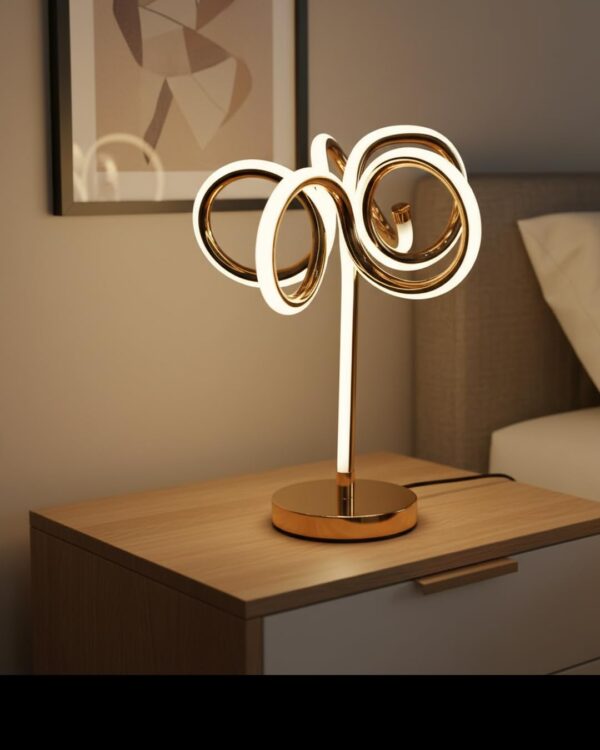 Loop Curve Dimmable Bedside Table Lamps